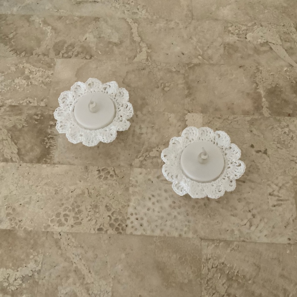 Tea light Holder, Hand Crafted (Set/2)